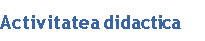 Activitatea didactica