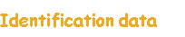 Identification data
